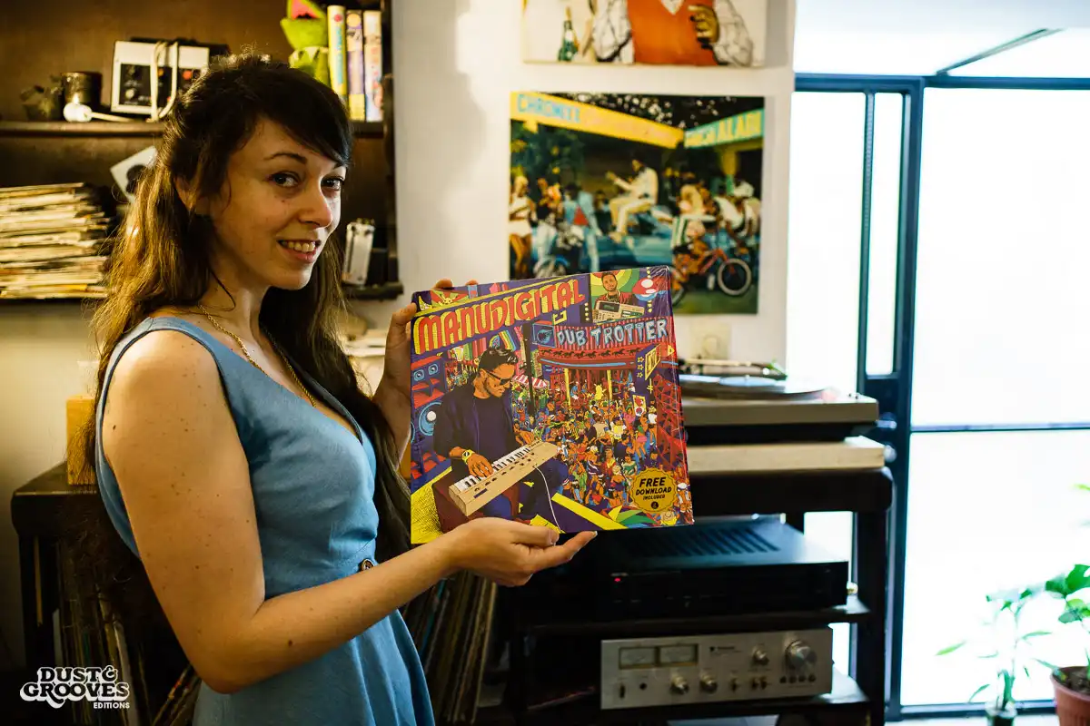 Ellen G, a vinyl record collector and illustrator photographed at her home in Ramat-Gan, Israel for Dust & Grooves. 